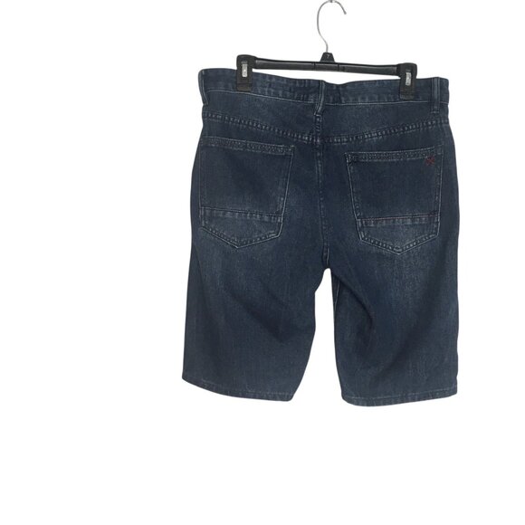 Jorts Mens 32 MBX Slim Denim Shorts Blue Dark Wash Relaxed Fit Casual - Picture 8 of 10